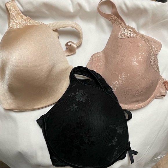 Other - Three for Less Than The Price of One! Tan, Beige, & Black Bras, Size 38D